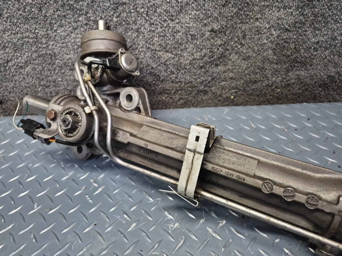 03-10 Bentley Continental GTC GT Power Steering Rack & Pinion 3W1422071D 37k