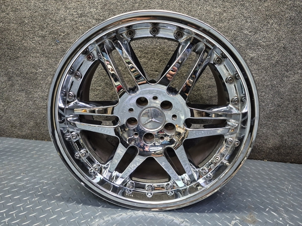Brabus Monoblock VI Style R19" Alloy Wheel Rim 19X9.5J ET37 Chrome Aftermarket