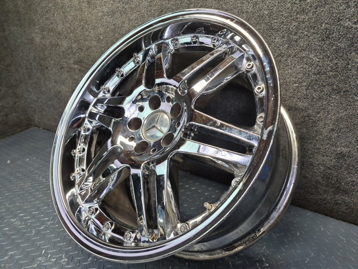 Brabus Monoblock VI Style R19" Alloy Wheel Rim 19X9.5J ET37 Chrome Aftermarket