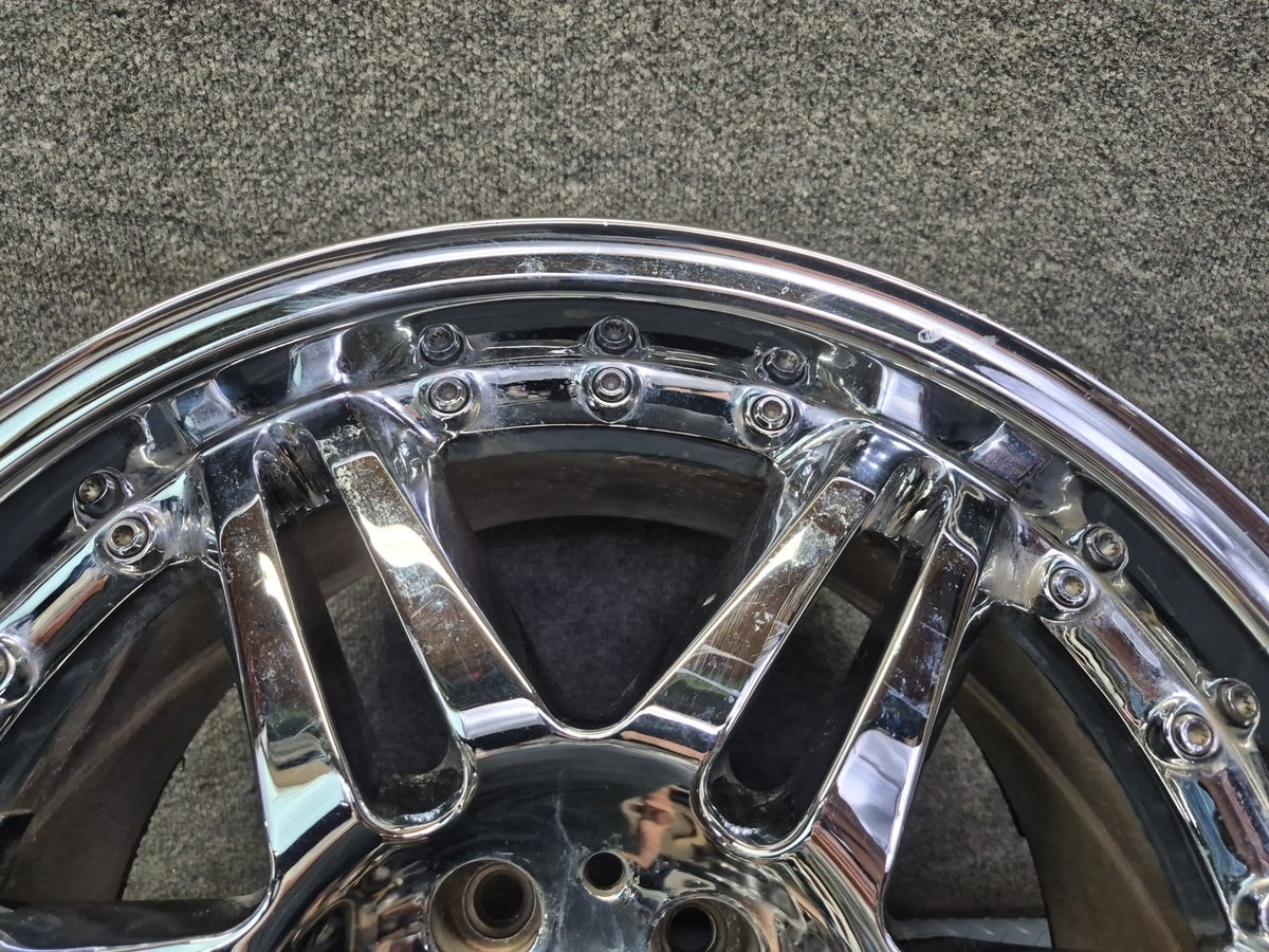 Brabus Monoblock VI Style R19" Alloy Wheel Rim 19X9.5J ET37 Chrome Aftermarket
