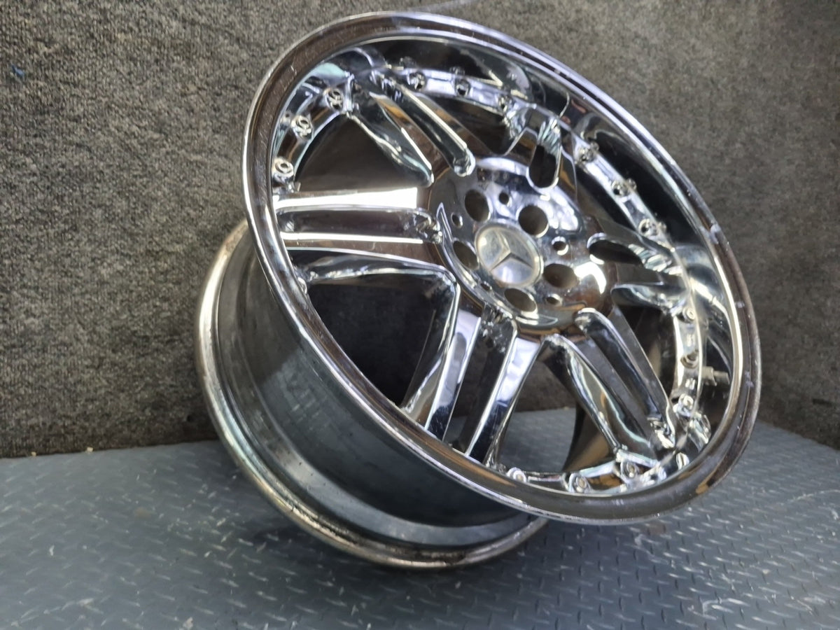Brabus Monoblock VI Style R19" Alloy Wheel Rim 19X9.5J ET37 Chrome Aftermarket