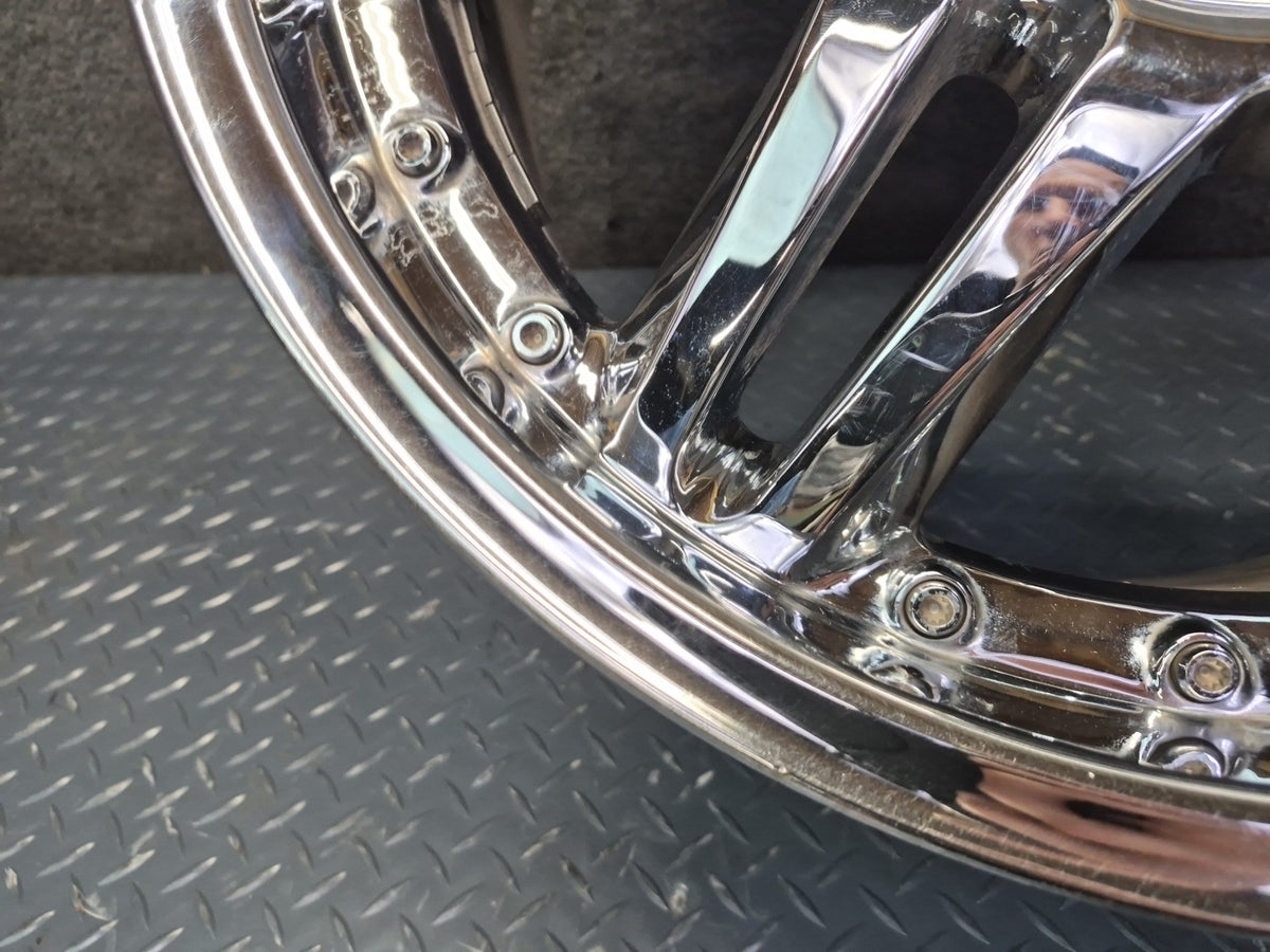 Brabus Monoblock VI Style R19" Alloy Wheel Rim 19X9.5J ET37 Chrome Aftermarket