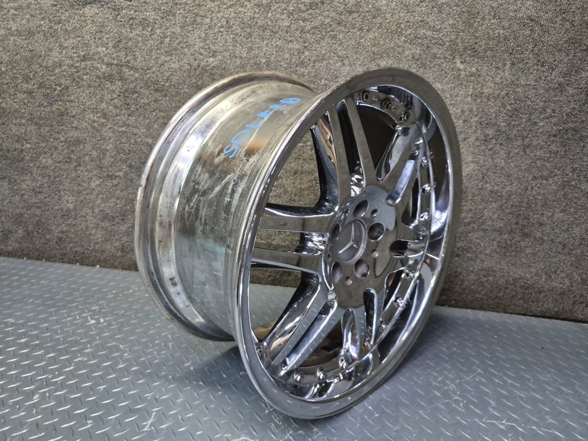 Brabus Monoblock VI Style R19" Alloy Wheel Rim 19X9.5J ET37 Chrome Aftermarket