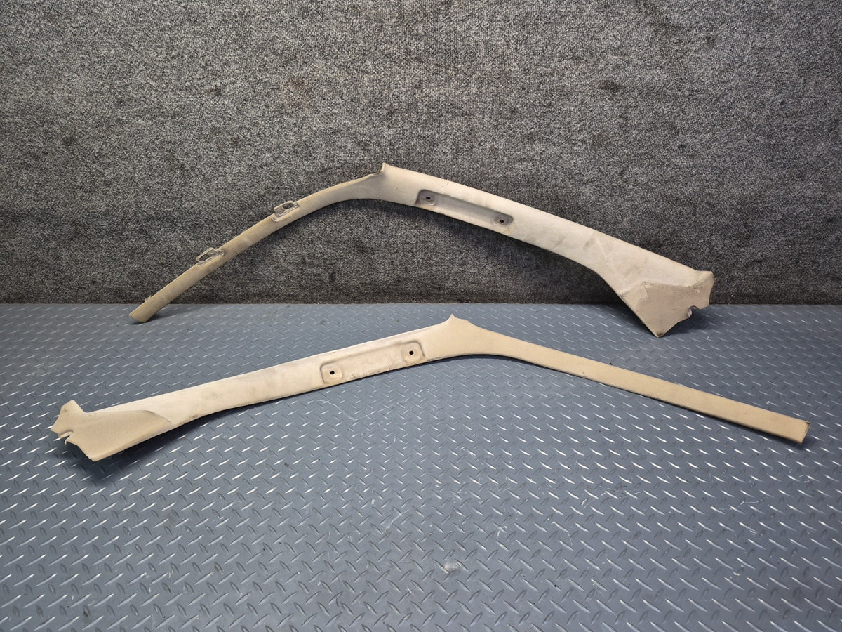 93-99 Toyota Hiace KZH106W Set of 2 Interior A Pillar Trim Cover Panel Beige OEM