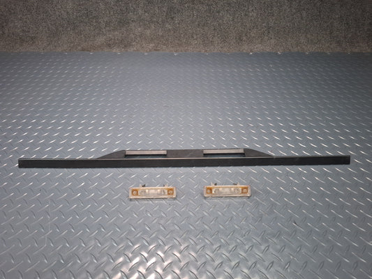 94-02 Mercedes R129 SL Rear Trunk Lid License Plate Finish Trim Panel w Lights