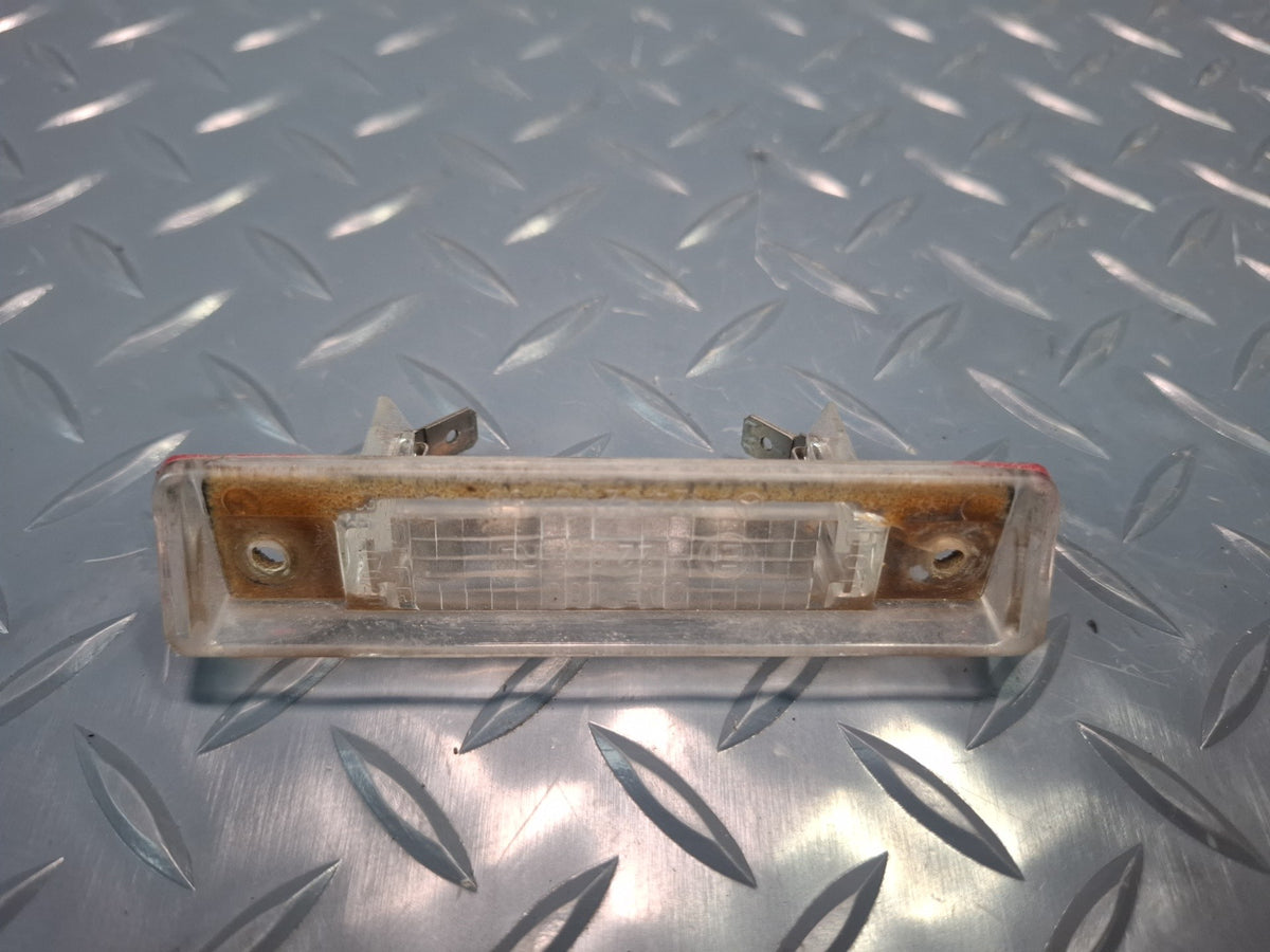 94-02 Mercedes R129 SL Rear Trunk Lid License Plate Finish Trim Panel w Lights