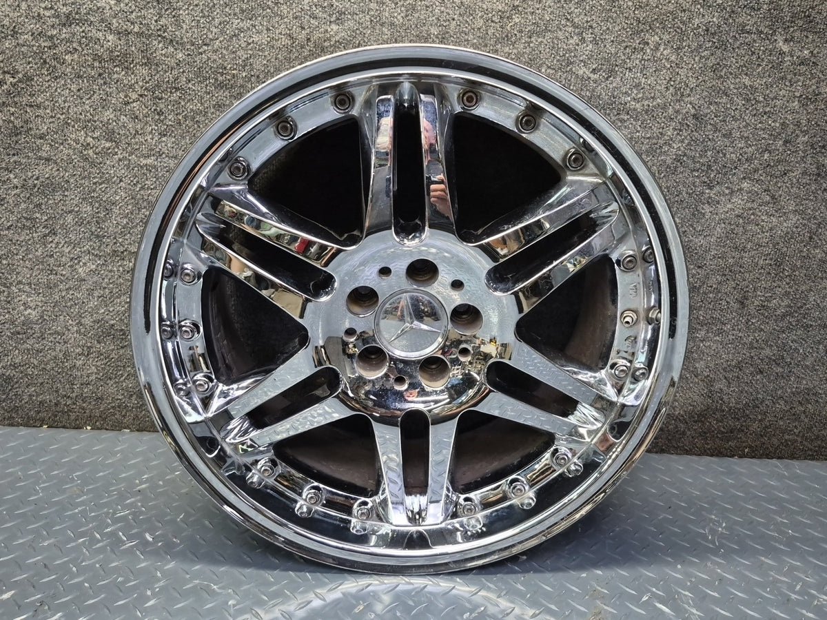 Brabus Monoblock VI Style R19" Alloy Wheel Rim 19X9.5J ET37 Chrome Aftermarket