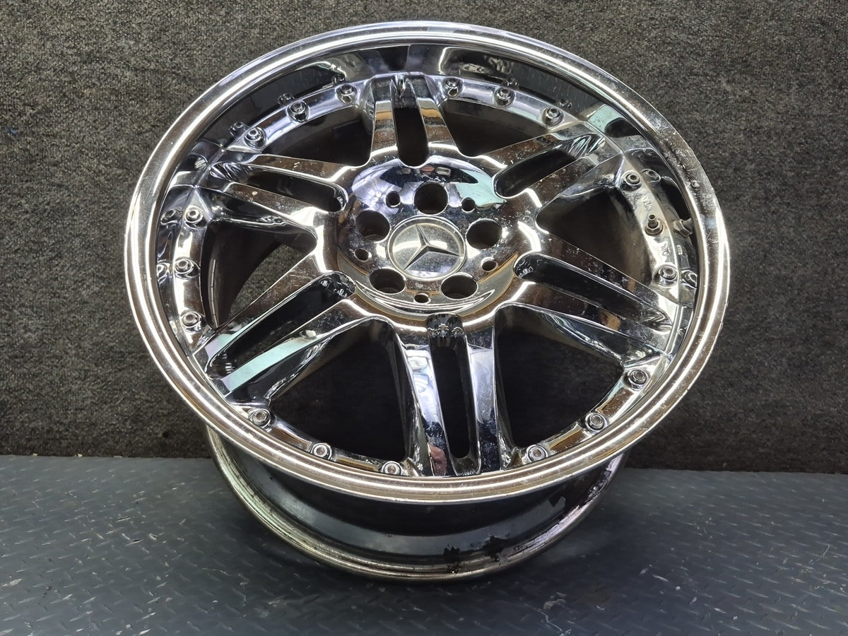 Brabus Monoblock VI Style R19" Alloy Wheel Rim 19X9.5J ET37 Chrome Aftermarket