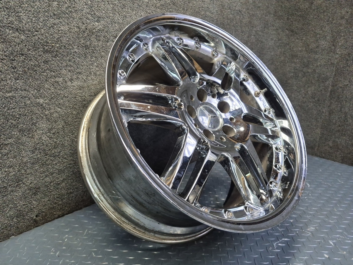Brabus Monoblock VI Style R19" Alloy Wheel Rim 19X9.5J ET37 Chrome Aftermarket