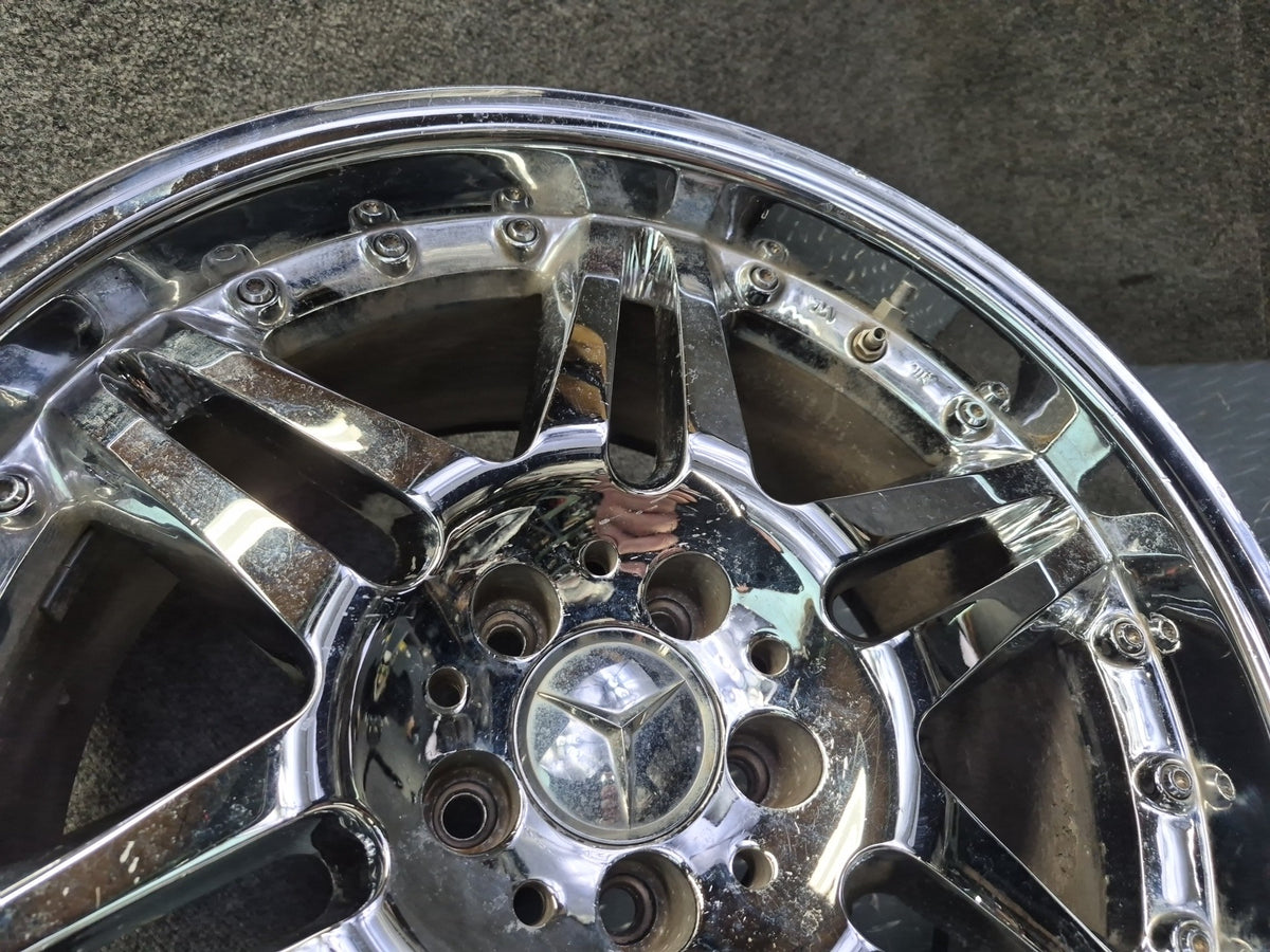 Brabus Monoblock VI Style R19" Alloy Wheel Rim 19X9.5J ET37 Chrome Aftermarket