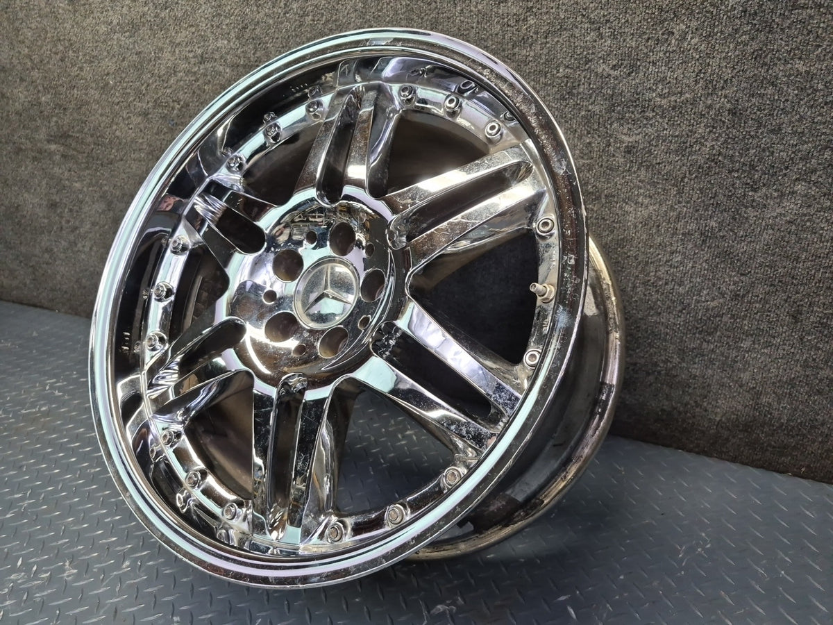 Brabus Monoblock VI Style R19" Alloy Wheel Rim 19X9.5J ET37 Chrome Aftermarket