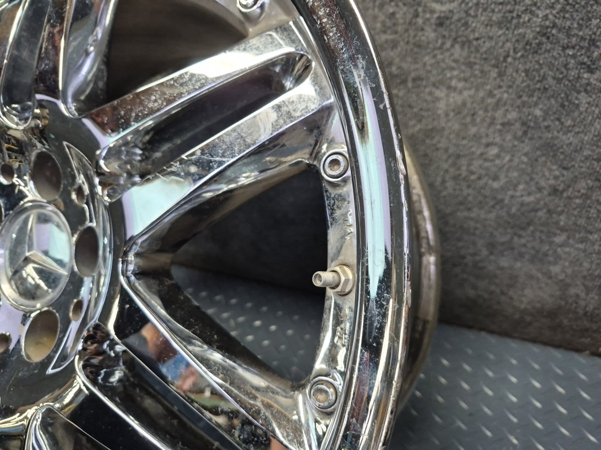 Brabus Monoblock VI Style R19" Alloy Wheel Rim 19X9.5J ET37 Chrome Aftermarket