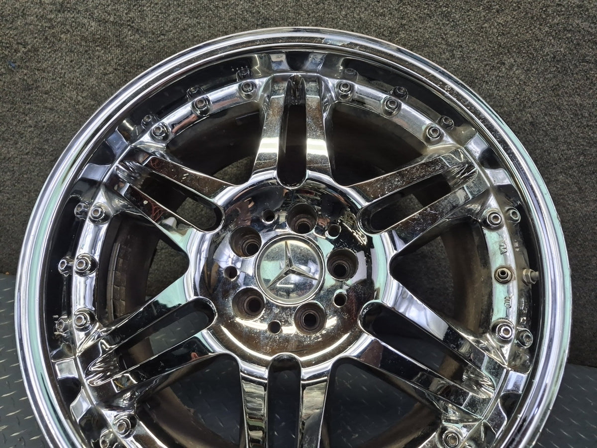 Brabus Monoblock VI Style R19" Alloy Wheel Rim 19X9.5J ET37 Chrome Aftermarket