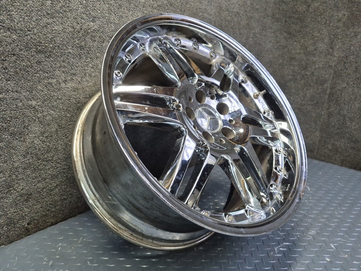 Brabus Monoblock VI Style R19" Alloy Wheel Rim 19X9.5J ET37 Chrome Aftermarket