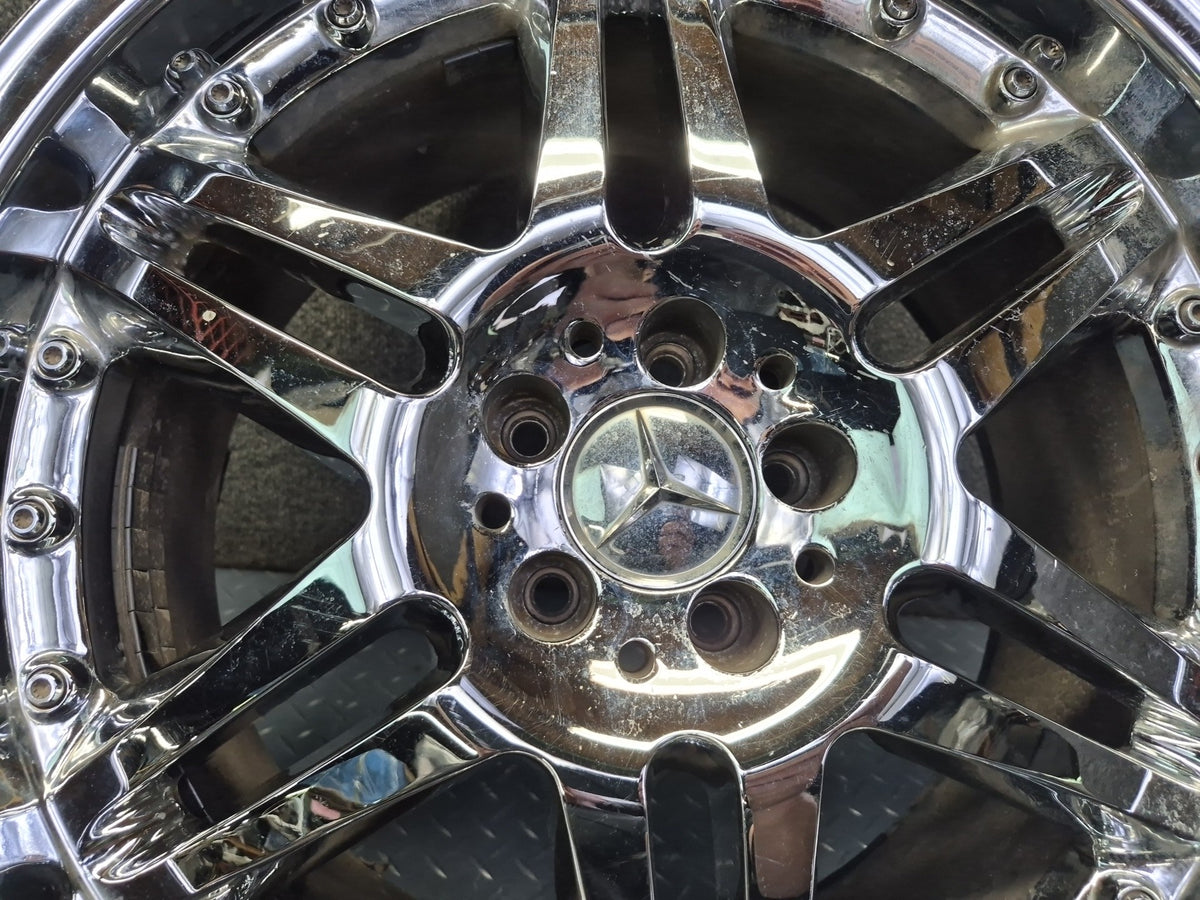 Brabus Monoblock VI Style R19" Alloy Wheel Rim 19X9.5J ET37 Chrome Aftermarket