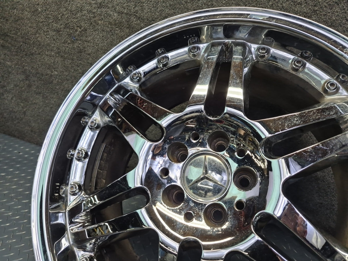 Brabus Monoblock VI Style R19" Alloy Wheel Rim 19X9.5J ET37 Chrome Aftermarket