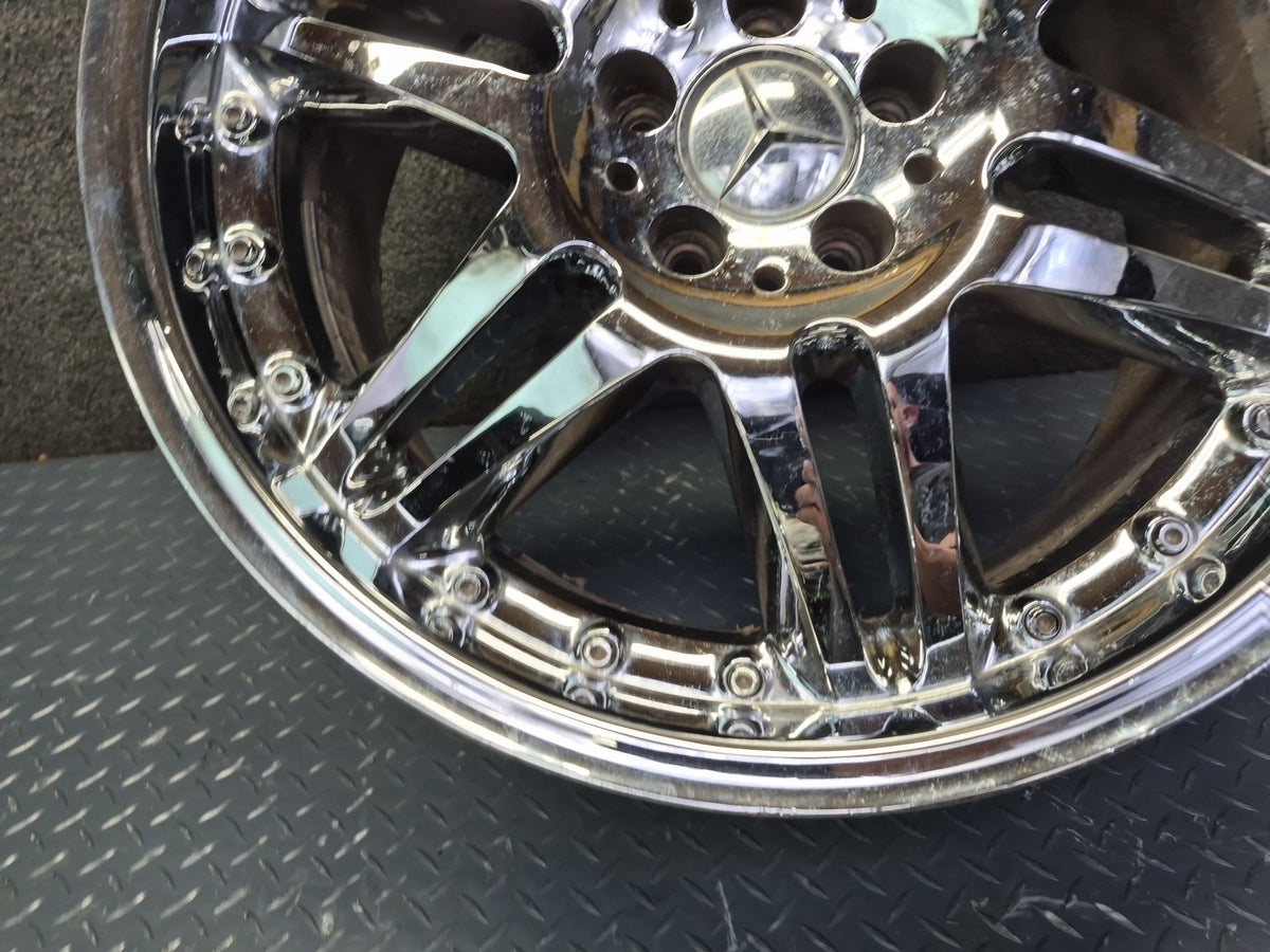 Brabus Monoblock VI Style R19" Alloy Wheel Rim 19X9.5J ET37 Chrome Aftermarket