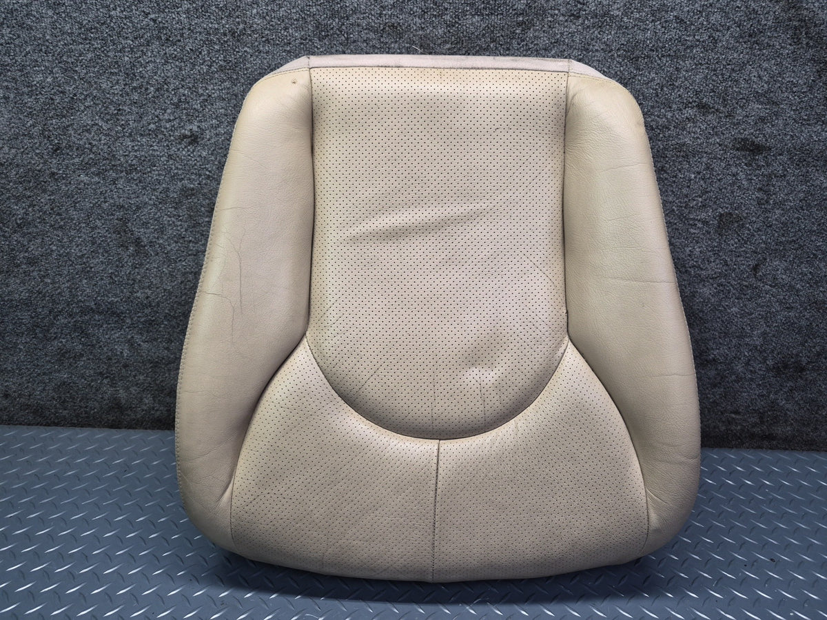 96-02 Mercedes R129 Front Right Seat Lower Perforated Leather Cushion OEM