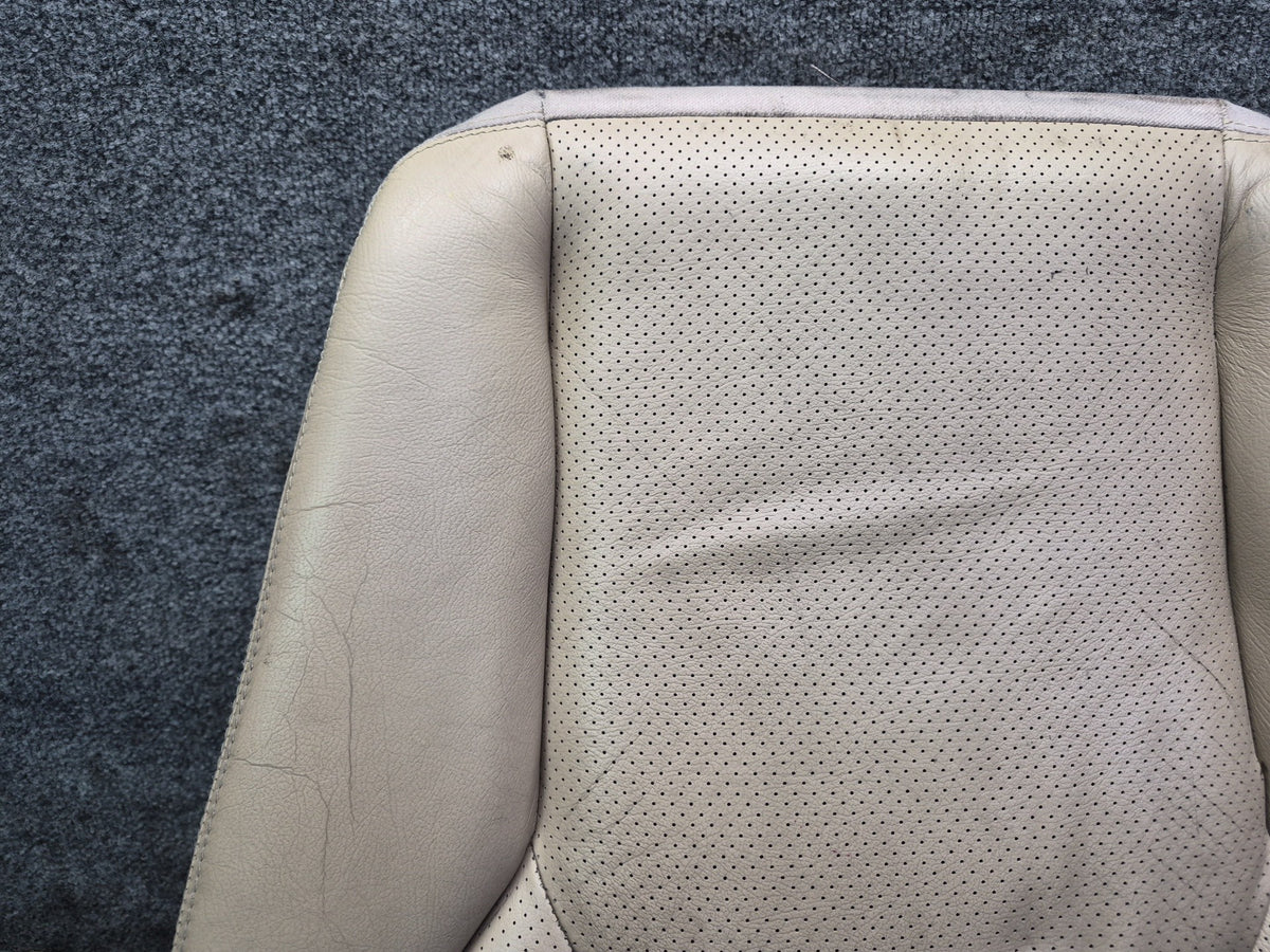 96-02 Mercedes R129 Front Right Seat Lower Perforated Leather Cushion OEM