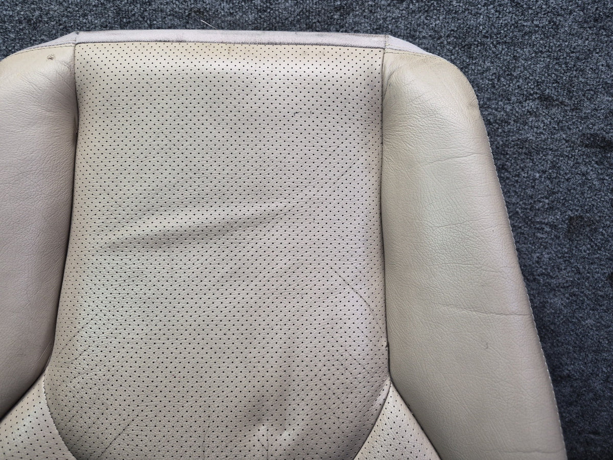 96-02 Mercedes R129 Front Right Seat Lower Perforated Leather Cushion OEM
