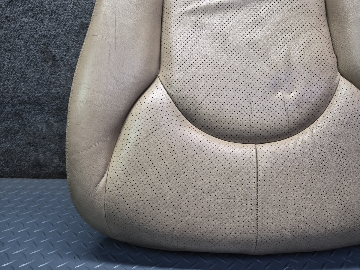96-02 Mercedes R129 Front Right Seat Lower Perforated Leather Cushion OEM