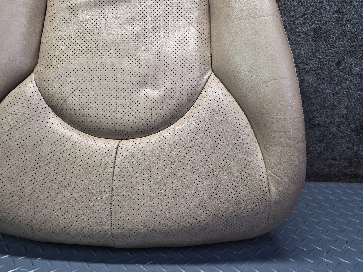 96-02 Mercedes R129 Front Right Seat Lower Perforated Leather Cushion OEM
