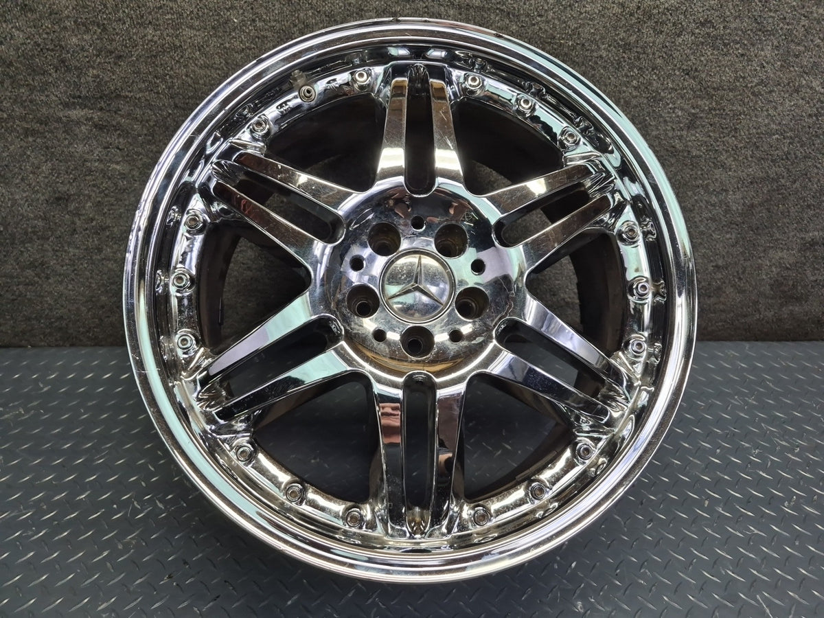 Brabus Monoblock VI Style R19" Alloy Wheel Rim 19X8.5J ET37 Chrome Aftermarket