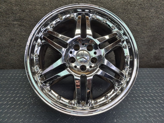 Brabus Monoblock VI Style R19" Alloy Wheel Rim 19X8.5J ET37 Chrome Aftermarket