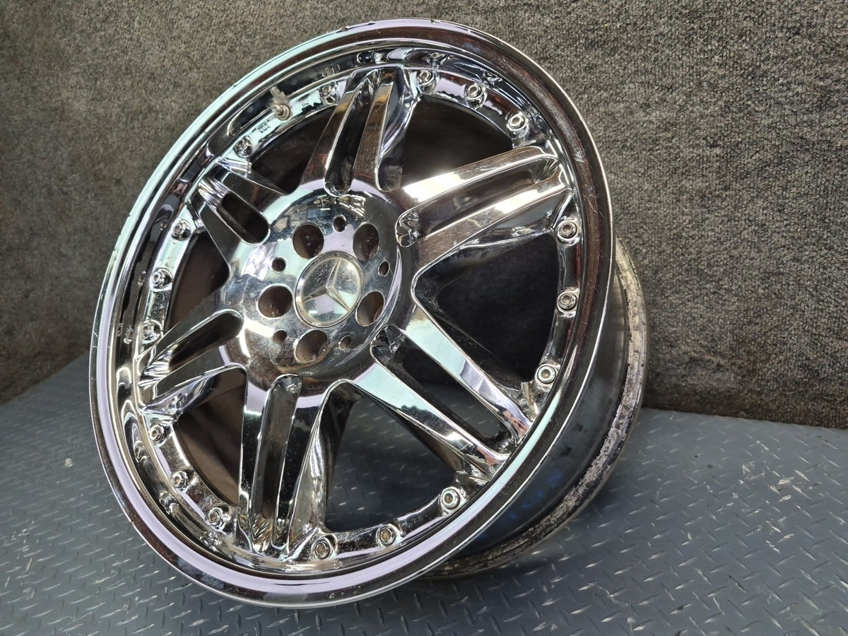 Brabus Monoblock VI Style R19" Alloy Wheel Rim 19X8.5J ET37 Chrome Aftermarket