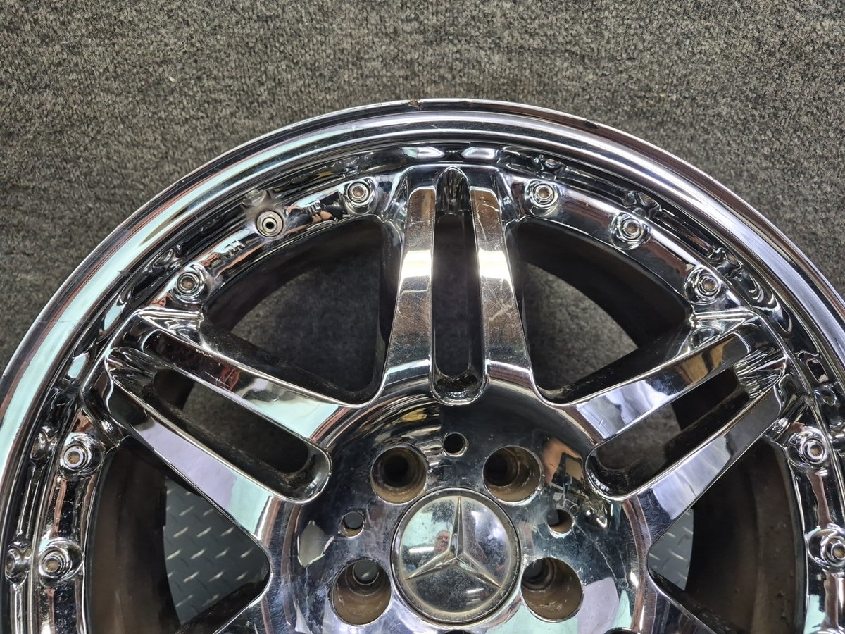 Brabus Monoblock VI Style R19" Alloy Wheel Rim 19X8.5J ET37 Chrome Aftermarket