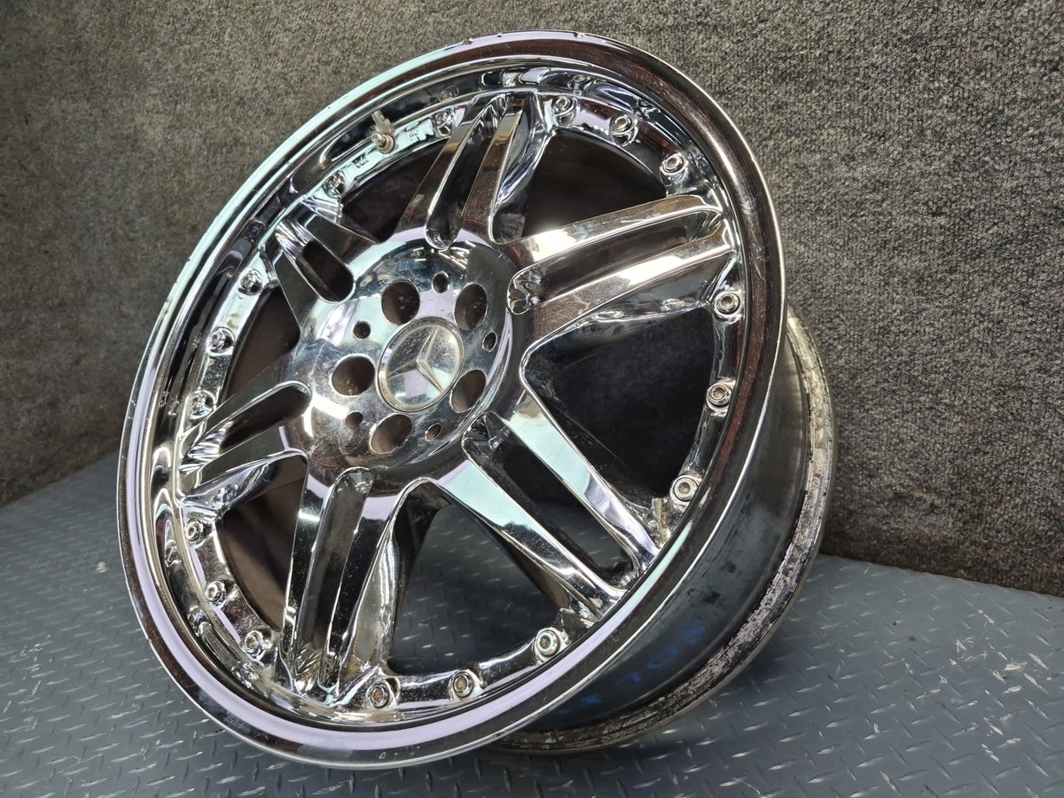 Brabus Monoblock VI Style R19" Alloy Wheel Rim 19X8.5J ET37 Chrome Aftermarket