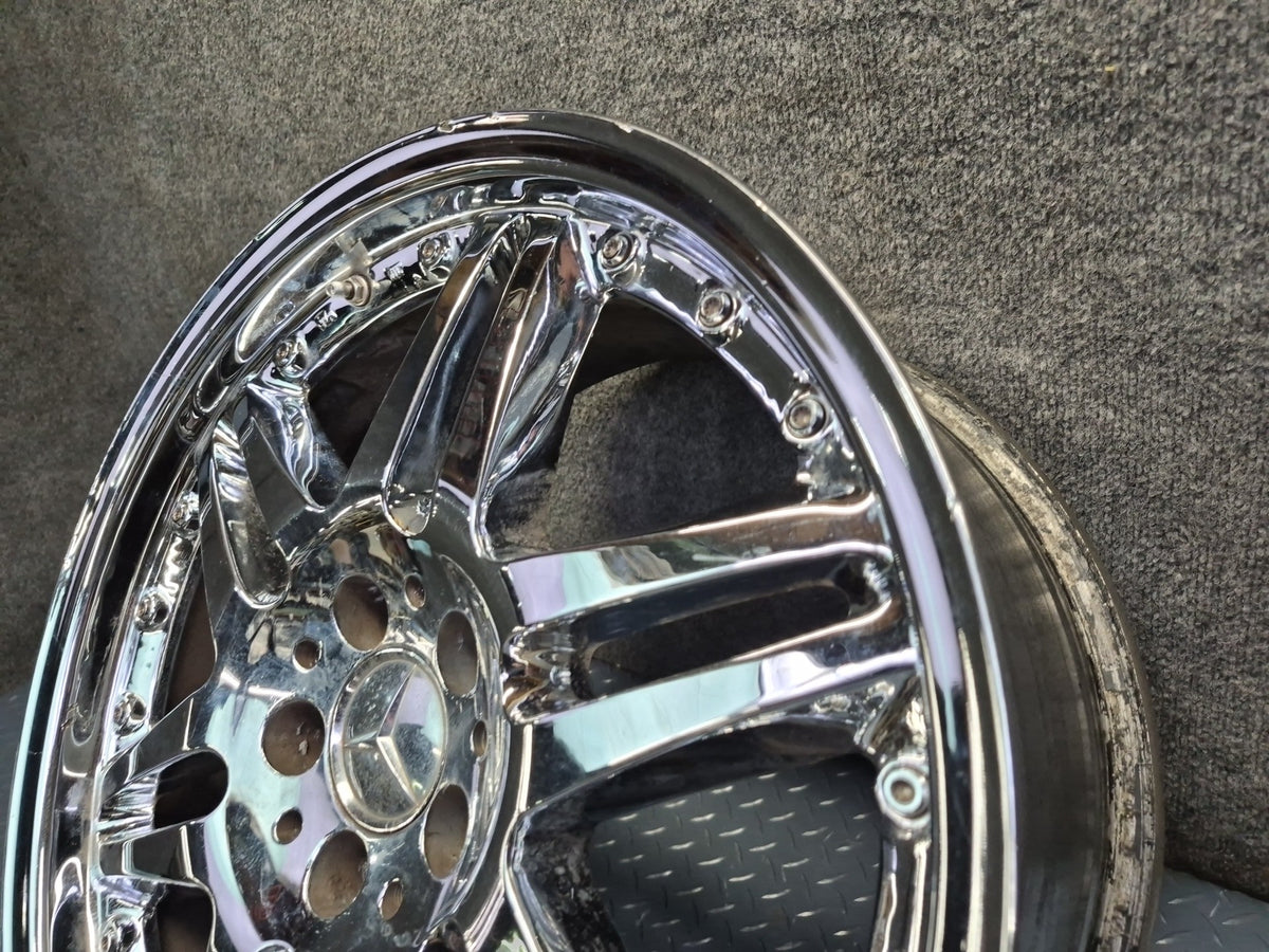 Brabus Monoblock VI Style R19" Alloy Wheel Rim 19X8.5J ET37 Chrome Aftermarket