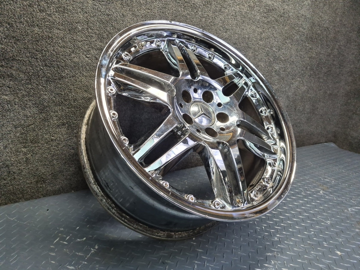 Brabus Monoblock VI Style R19" Alloy Wheel Rim 19X8.5J ET37 Chrome Aftermarket