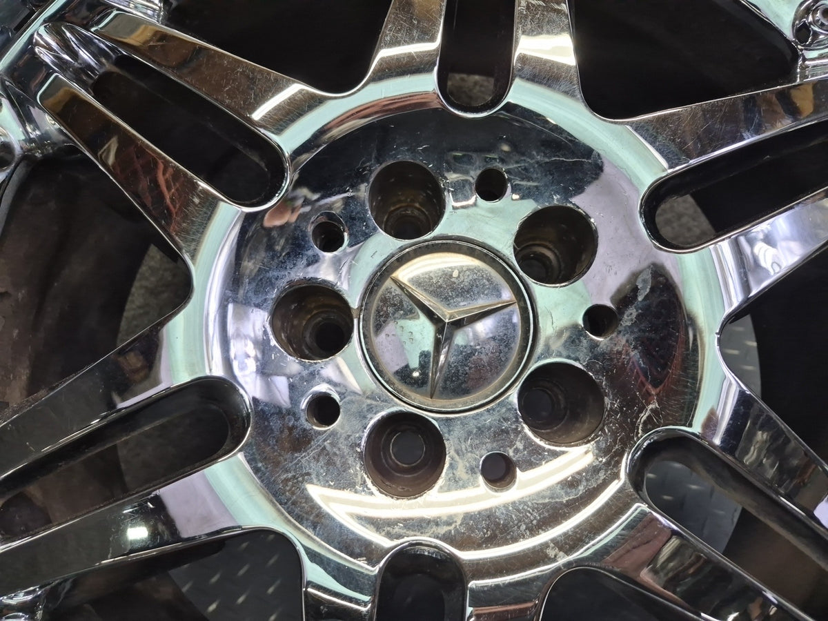 Brabus Monoblock VI Style R19" Alloy Wheel Rim 19X8.5J ET37 Chrome Aftermarket