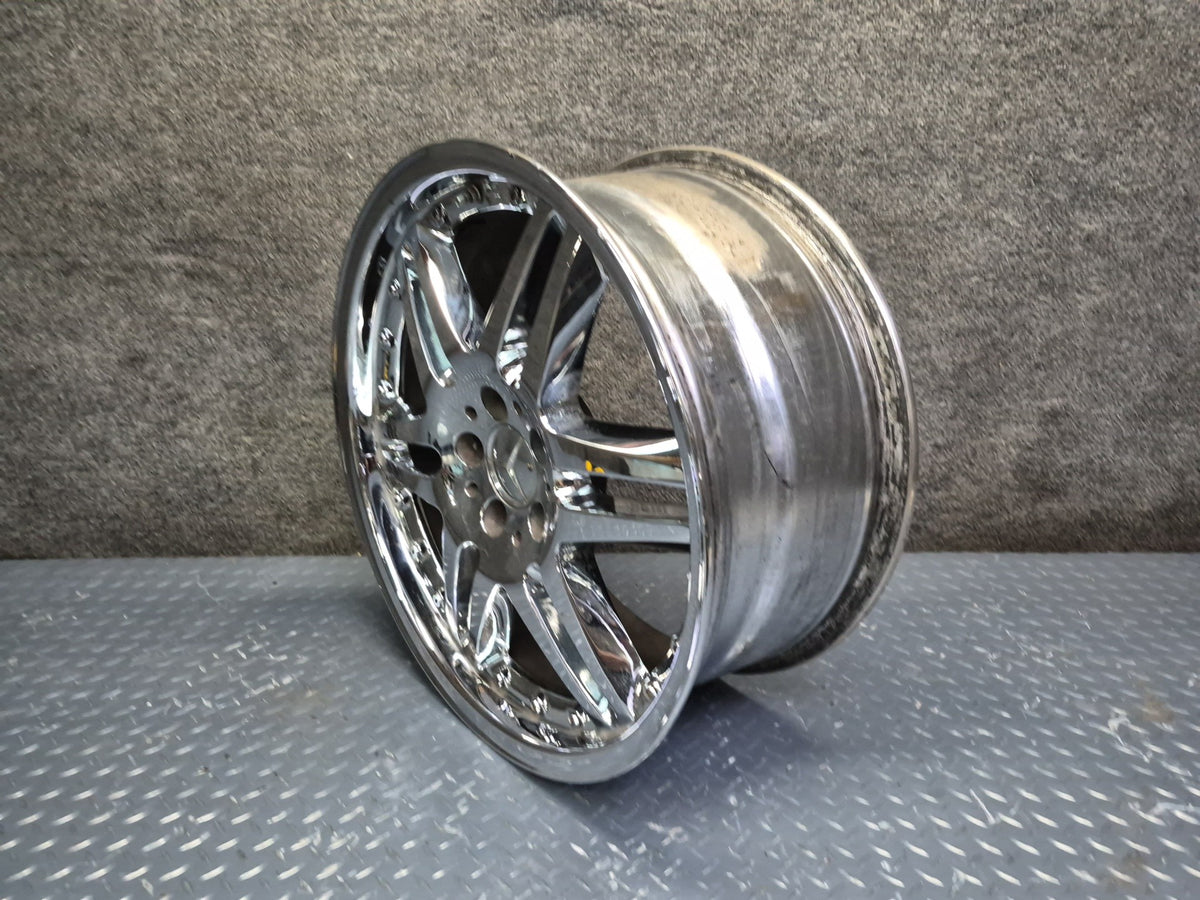 Brabus Monoblock VI Style R19" Alloy Wheel Rim 19X8.5J ET37 Chrome Aftermarket