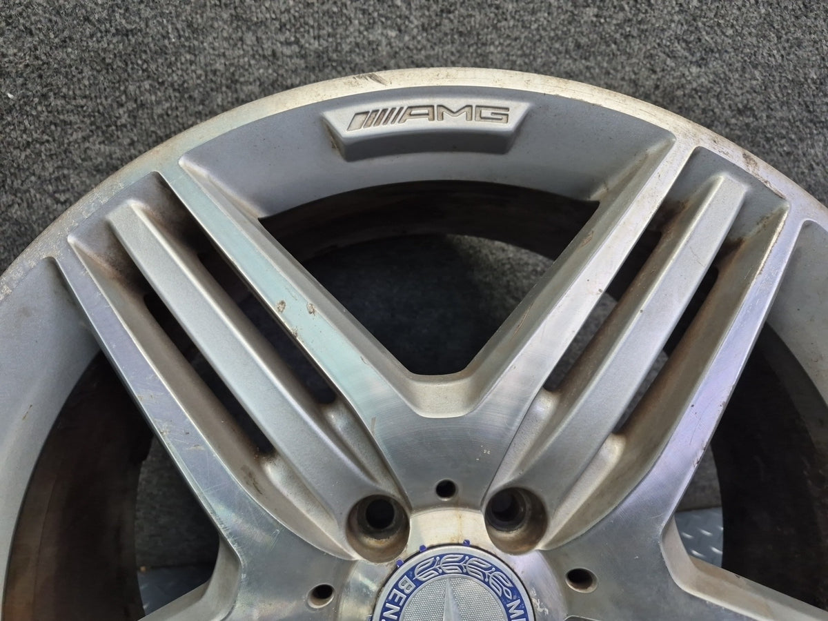 09-13 Mercedes W221 AMG Front 19" R19 Wheel Rim 19x8.5 ET43 Silver OEM