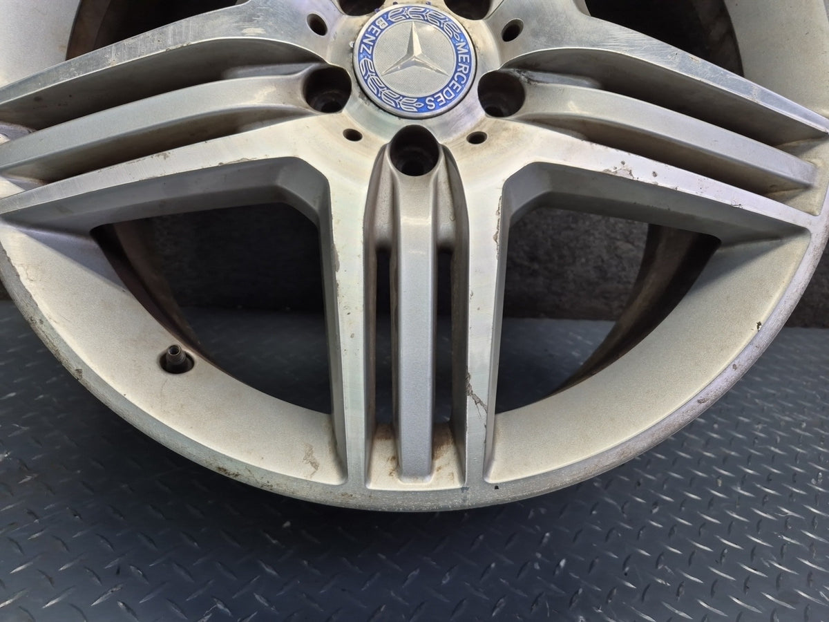 09-13 Mercedes W221 AMG Front 19" R19 Wheel Rim 19x8.5 ET43 Silver OEM