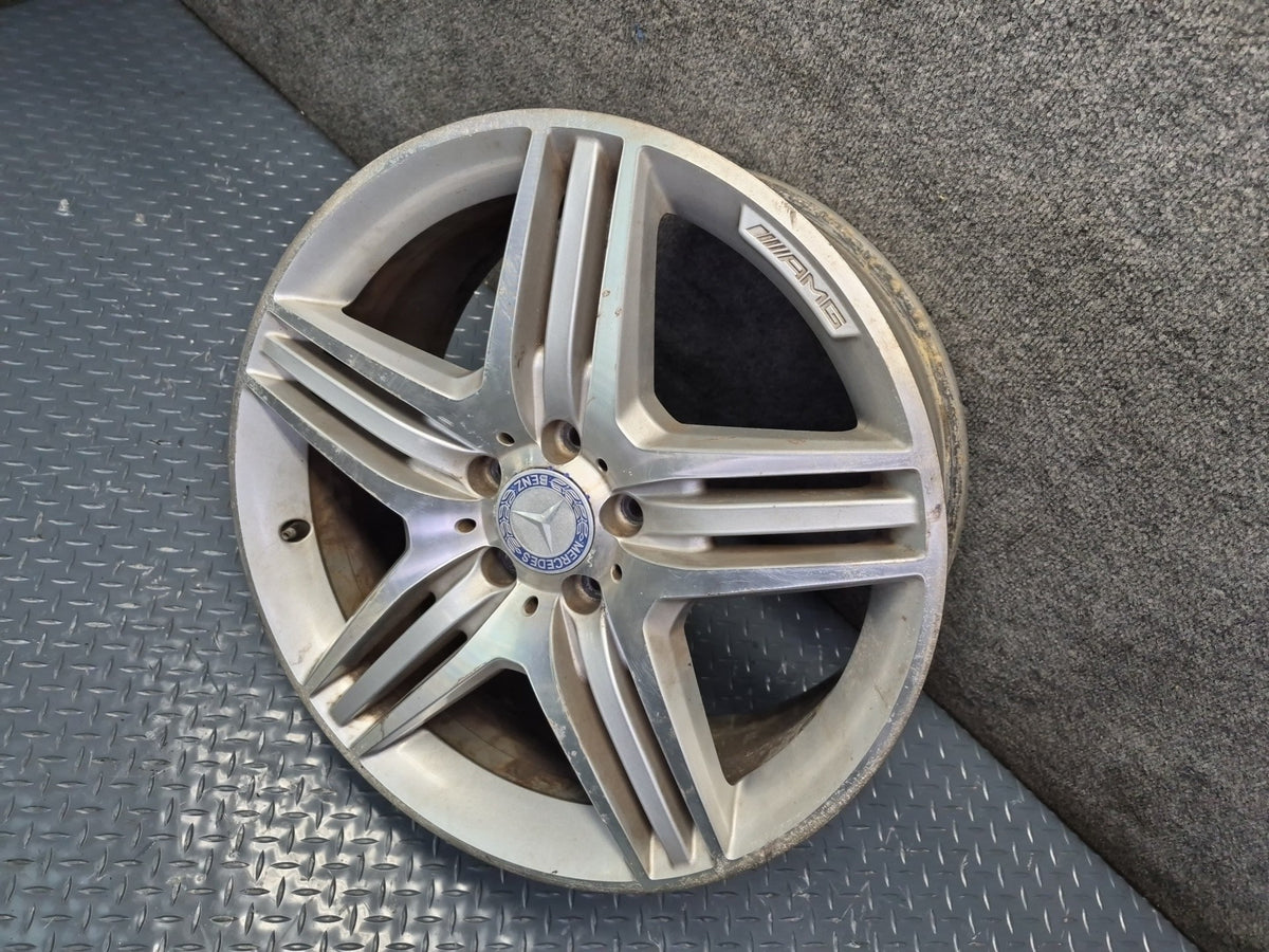 09-13 Mercedes W221 AMG Front 19" R19 Wheel Rim 19x8.5 ET43 Silver OEM
