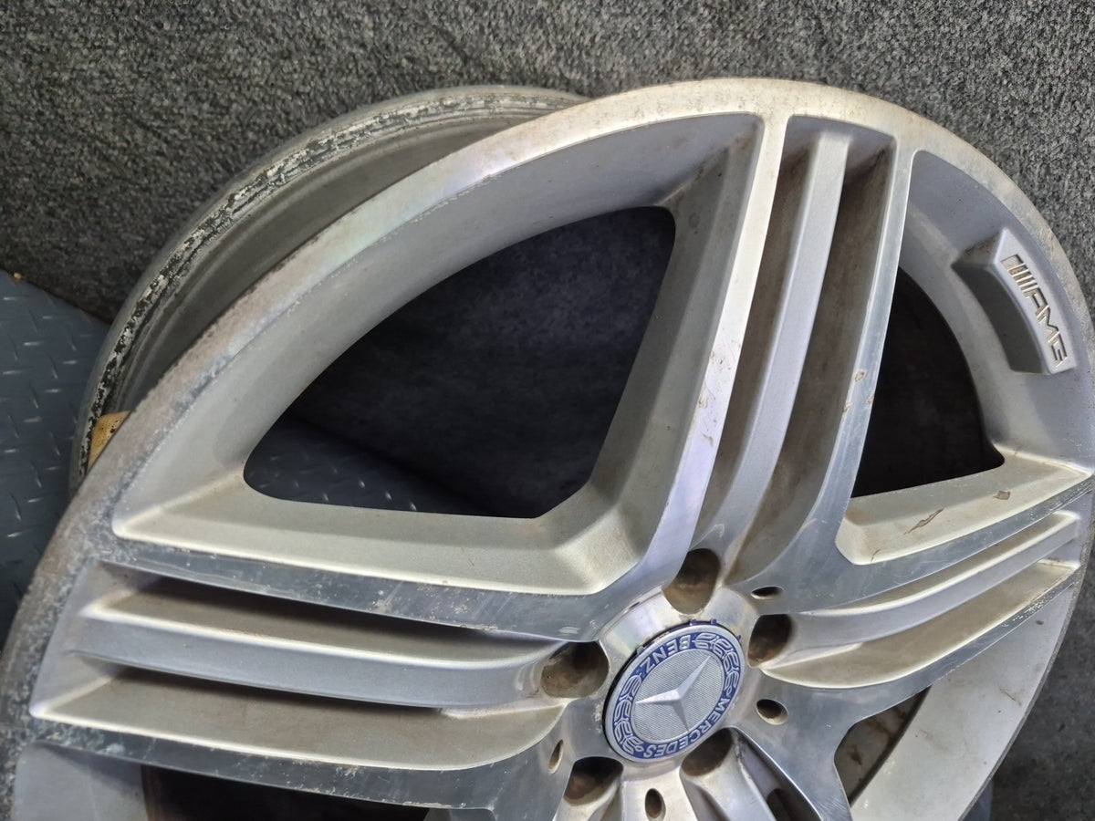 09-13 Mercedes W221 AMG Front 19" R19 Wheel Rim 19x8.5 ET43 Silver OEM