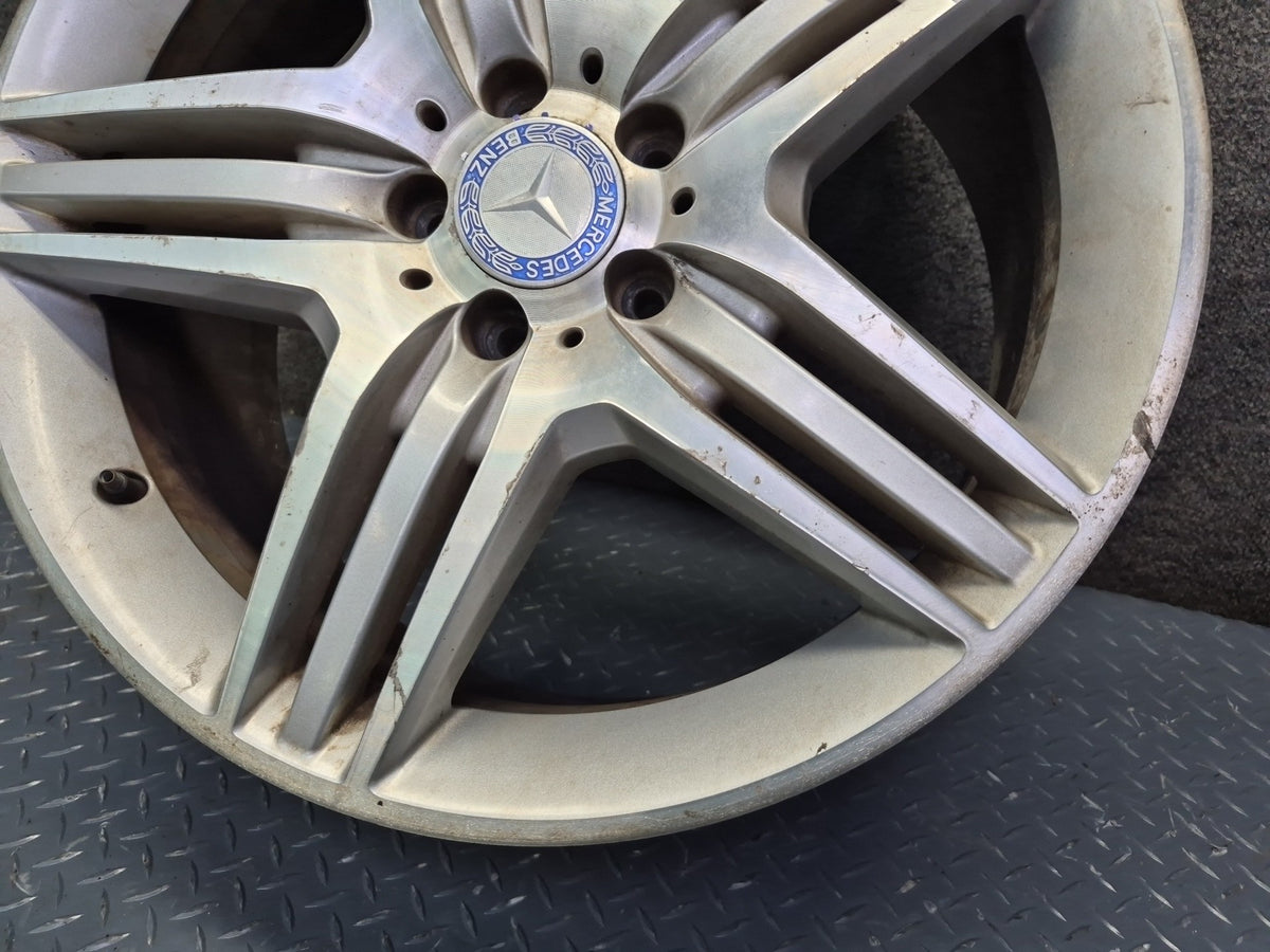 09-13 Mercedes W221 AMG Front 19" R19 Wheel Rim 19x8.5 ET43 Silver OEM