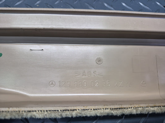 94-02 Mercedes R129 SL500 Right Door Scuff Sill Plate Trim Panel 1296800235 OEM