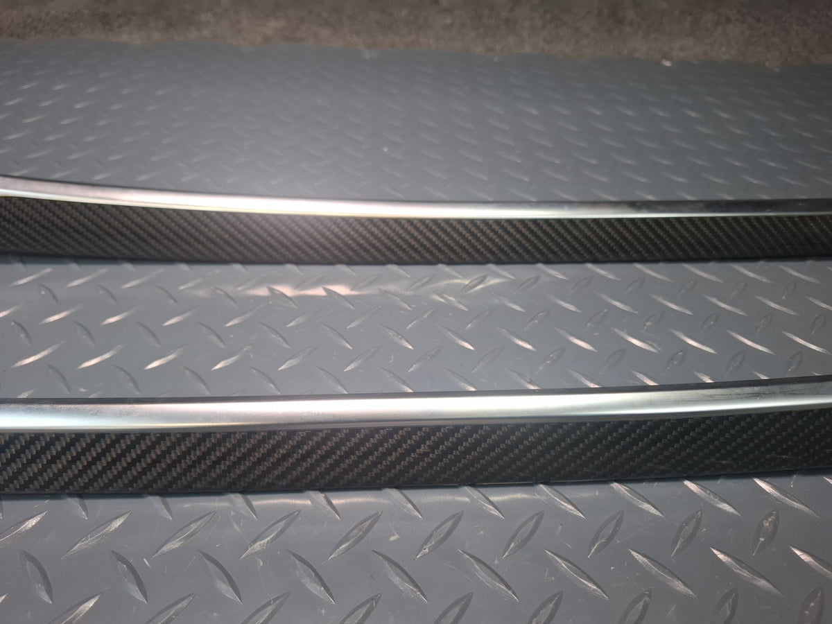 13-15 Audi 8F7 RS5 Convertible Set of 4 Front & Rear Door Trim Panel Carbon OEM