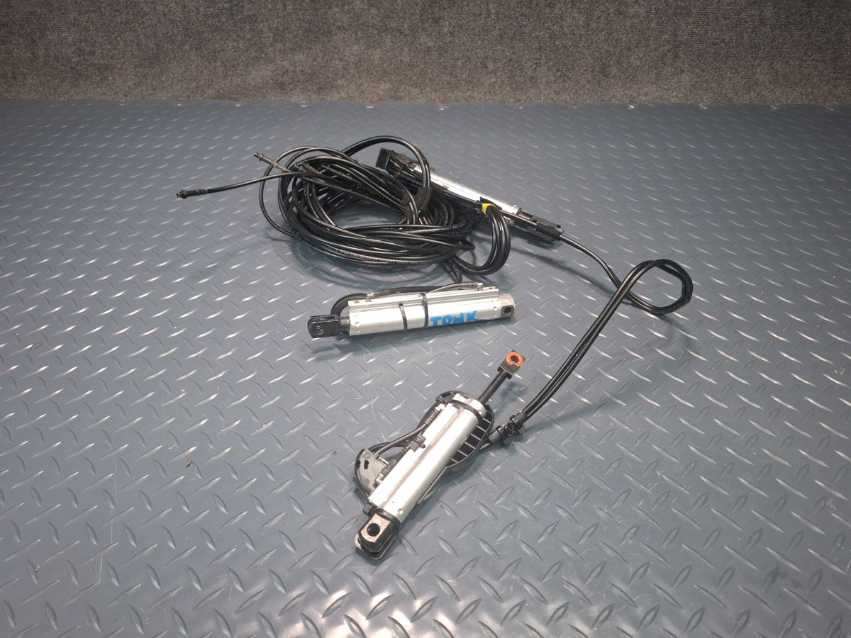 10-17 Audi RS5 Conv Set of 3 Right TOP Roof Trunk Hydraulic Cylinder w Hose OEM