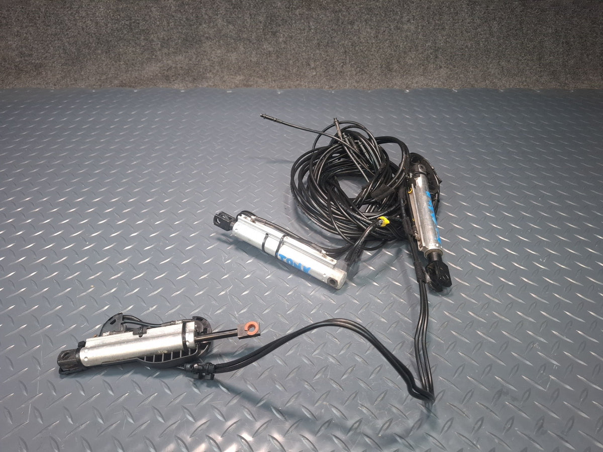 10-17 Audi RS5 Conv Set of 3 Right TOP Roof Trunk Hydraulic Cylinder w Hose OEM