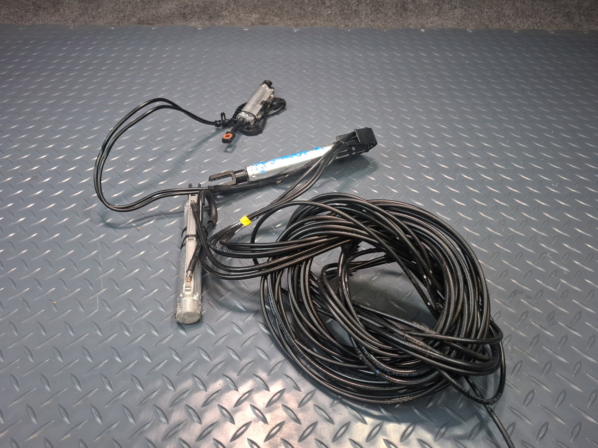 10-17 Audi RS5 Conv Set of 3 Right TOP Roof Trunk Hydraulic Cylinder w Hose OEM