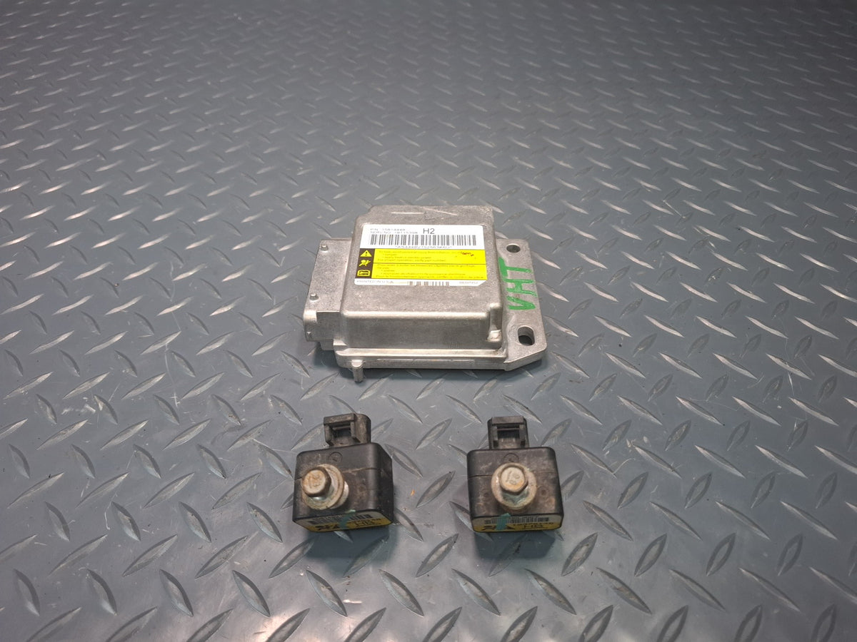 06-07 HUMMER H2 SRS AIRBAG CONTROL MODULE UNIT W/ SENSOR SET 15814448 OEM