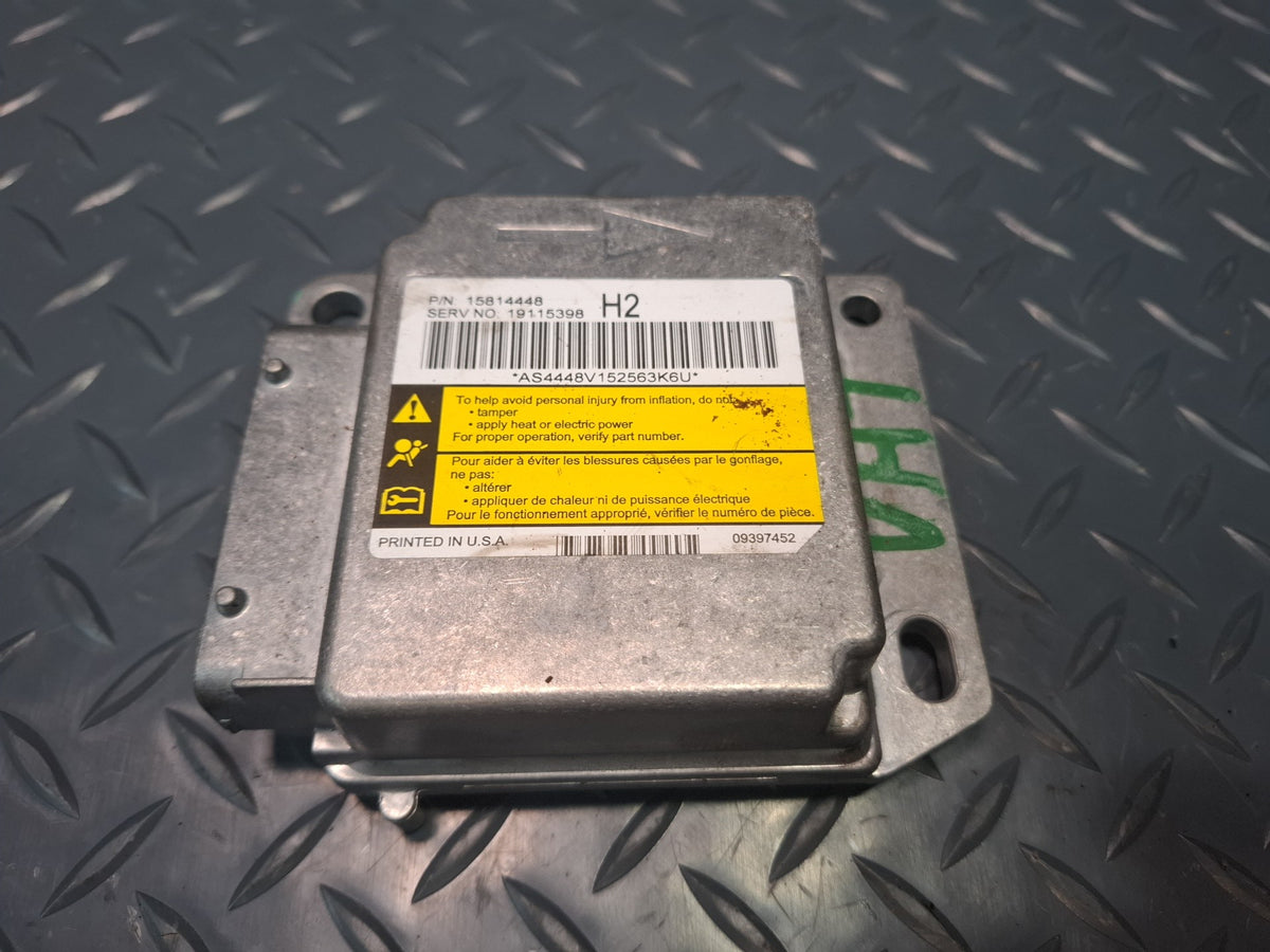 06-07 HUMMER H2 SRS AIRBAG CONTROL MODULE UNIT W/ SENSOR SET 15814448 OEM