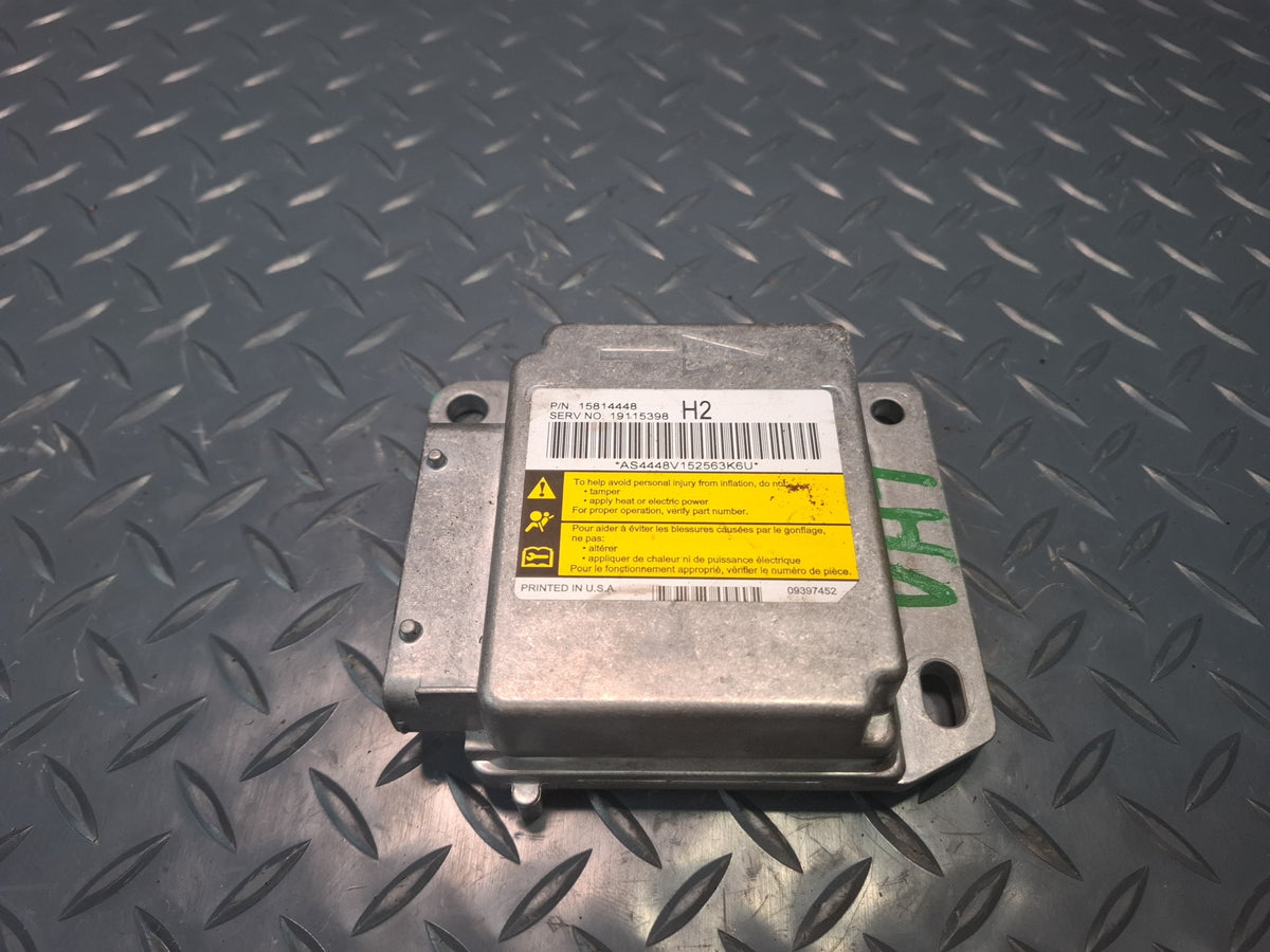 06-07 HUMMER H2 SRS AIRBAG CONTROL MODULE UNIT W/ SENSOR SET 15814448 OEM