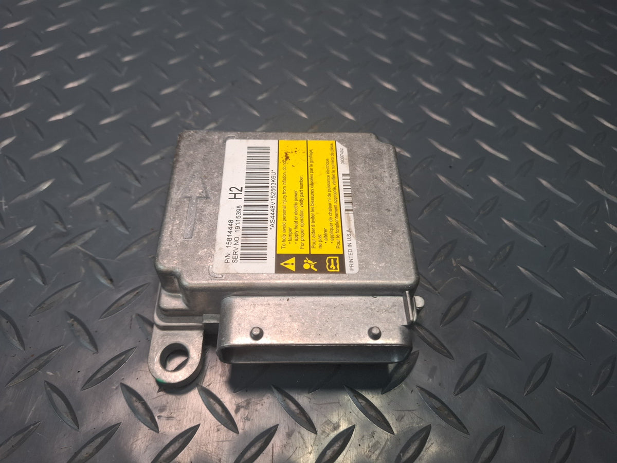 06-07 HUMMER H2 SRS AIRBAG CONTROL MODULE UNIT W/ SENSOR SET 15814448 OEM