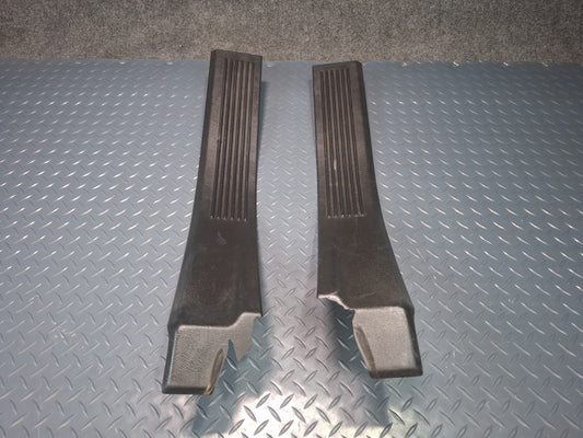 03-09 Hummer H2 Rear Left & Right Door Scuff Sill Plate Trim Panel Set Damaged